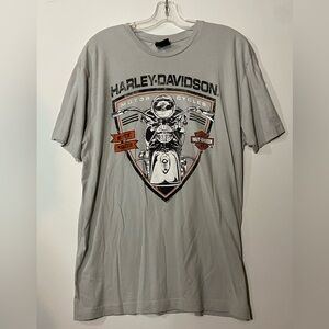 Harley-Davidson Silver Motorcycle Graphic Tee